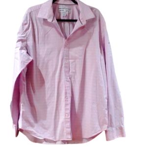 Old Navy The Signiture‎ shirt light pink & blue xl